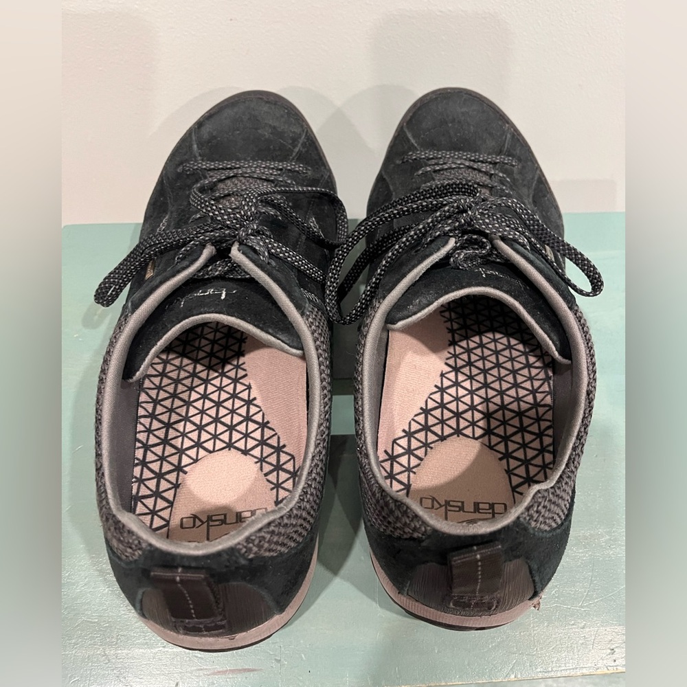 Dansko Paisley Black Suede Leather Walking Shoes Womens 41 wide (US 10.5) - Picture 5 of 11